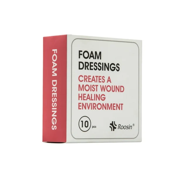 Box of plain foam dressings