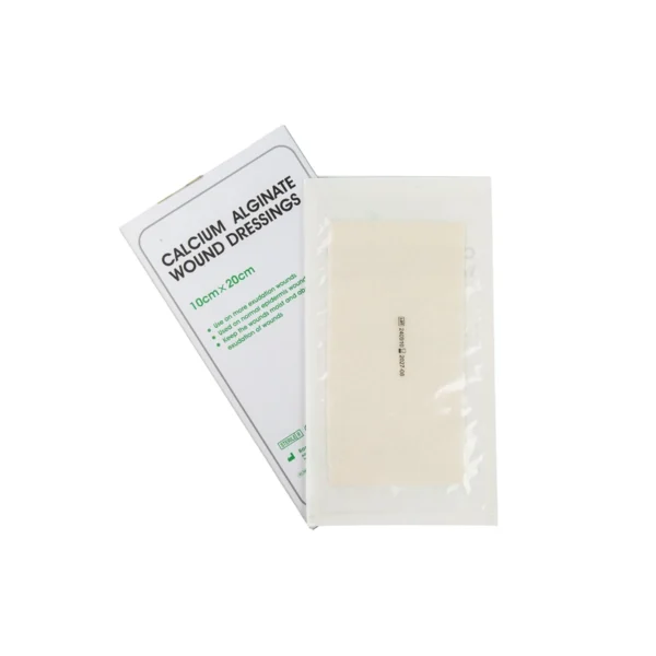 Box and product: Roosin calcium alginate dressing, size 10 × 20