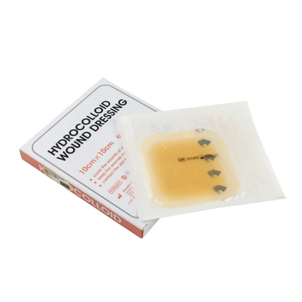 Box and product: thin hydrocolloid dressing