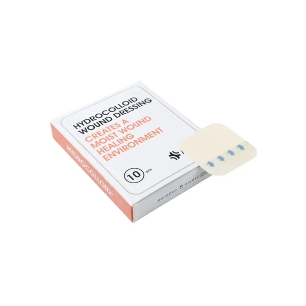 Box and product: thin hydrocolloid dressing