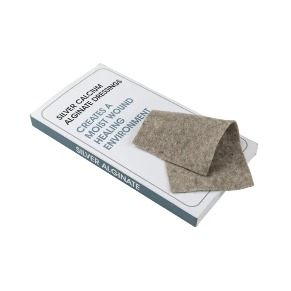 Box and product: silver calcium alginate dressing, 10 × 20