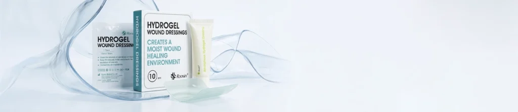 Roosin hydrogel dressings