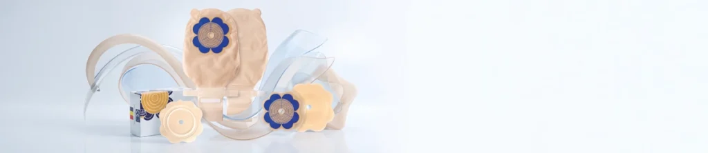 Ostomy bags in different sizes