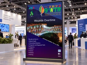 بنری از نهمین کنگره Wounds Overtime