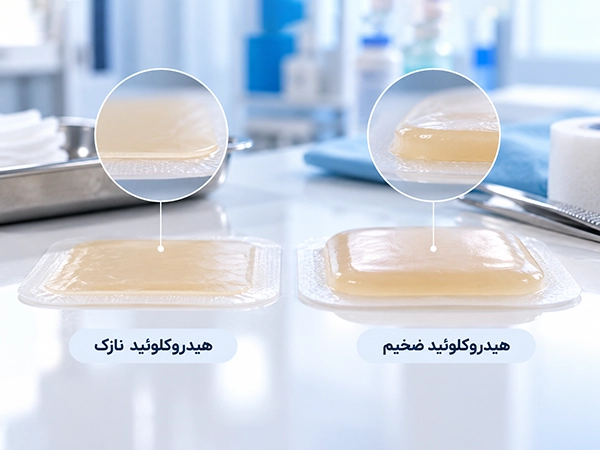 تفاوت پانسمان هیدروکلوئید نازک و ضخیم