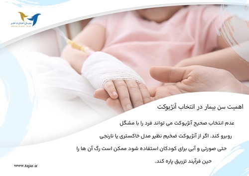 اهمیت سن بیمار در انتخاب آنژیوکت